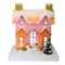 Cody Foster 7.0 Inch Poodle Chateau Christmas Building , Lightweight Christmas Decor Paper House